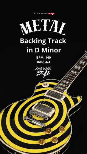 Metal Backing Track in D Minor 140 BPM (Zakk Wylde Style)