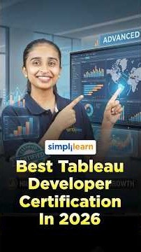 Best Tableau Certification Course 2026 | Master Data Visualization & Analytics |#Shorts|#Simplilearn