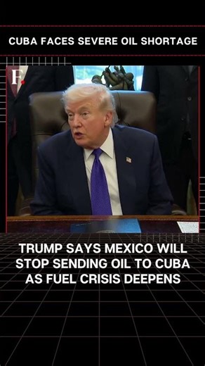 #FirstpostNews: Trump Says Mexico Will Stop Sending Oil To Cuba As Fuel Crisis Deepens | N18G