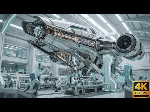 This Is How Massive Spacecraft Are Manufactured in the Future | AI Simulation