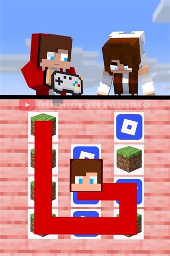 JJ vs Sister connects Roblox & Minecraft 🫨🎮 - MAIZEN Minecraft Animation
