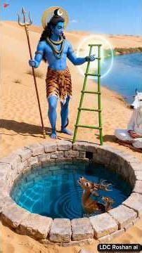 Divine Protection! A Kind Cow Prayed… Lord Shiva Protected the Innocent Fawn #ai #lordshiva