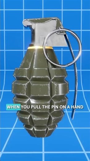 How a Hand Grenade Actually Works 💣💥#handgrenade #howitworks #militarytech #engineering