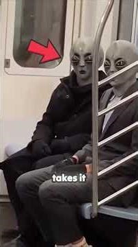 Are Aliens Already Among Us? Subway Encounters Caught on Camera #nothuman #hybrid #glitch #alien