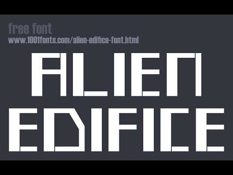 Alien Edifice (FREE Font) Presentation