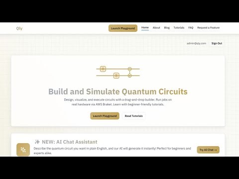 Qly: Build, Simulate, and Optimize Quantum Circuits with AI