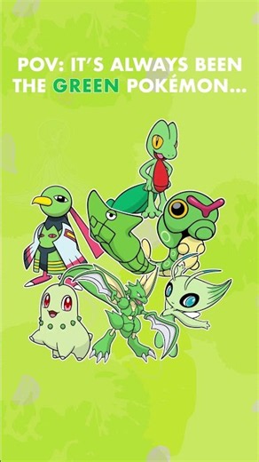 Something about these Pokémon just feels fresh 🍃🌿🍵💚🍋‍🟩🌱
