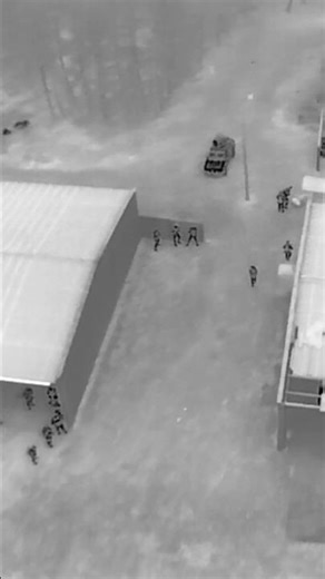 Thermal drone Action during #airsoft #milsim #nighthawk