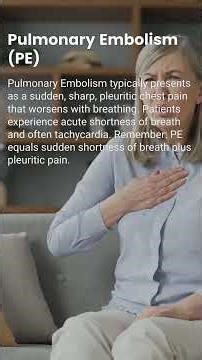 PE vs MI Chest Pain Explained in Seconds | RN Explains 123