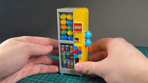 Constructing a fun Lego soda and candy dispenser