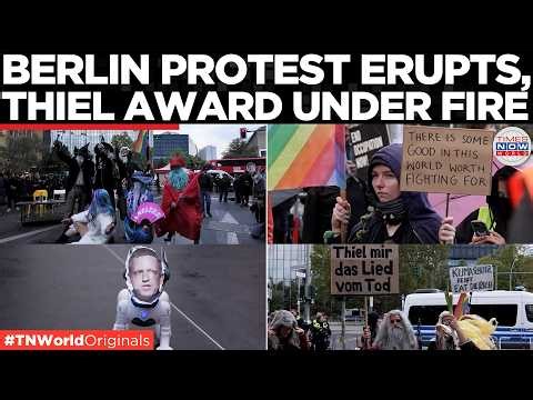 BERLIN PROTEST ERUPTS: Activists Target Peter Thiel Over Palantir’s Role | Times Now World
