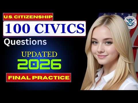 2026, random 100 civics questions and answers - U.S. citizenship interview I N400 Interview #n400
