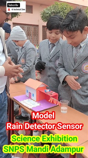 #iti #school #model Rain Detector sensor #SNPS Mandi Adampur