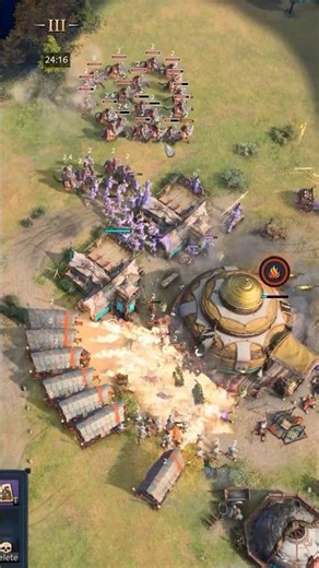 Bizans Koçbaşı Alev Aldı! Altın Yurt Böyle Yandı 🔥 | AoE4 #shorts