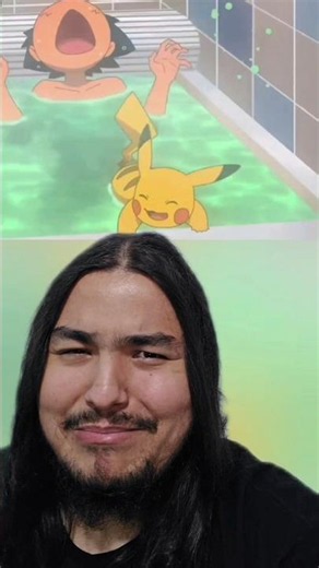 Did Pikachu take a bath with Ash just to shock him in the Pokémon anime? The scene from this epis...