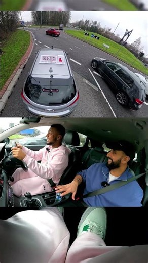 FIRST TIME ON A ROUNDABOUT #driving #roundabout