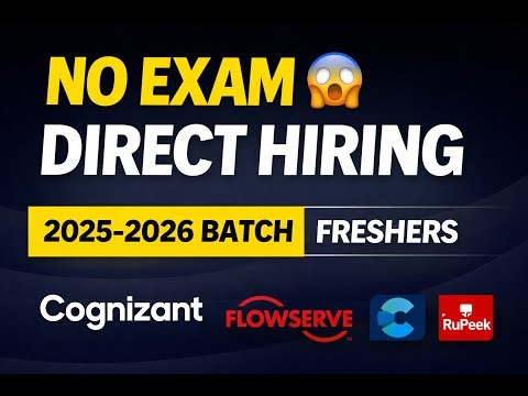 Graduate Engineer Trainee Hiring 🔥 | Cognizant, Flowserve, Rupeek | 2025 & 2026 Batch