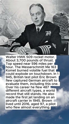 Eric Brown, 3,700 lbs of Rocket Thrust and 487 Aircraft Types Flown #quotes #history