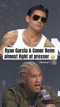 Ryan Garcia and Benn’s presser got INTENSE 🫨