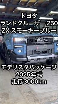トヨタ ランドクルーザー250ZX スモーキーブルー R7年式 走行3千km(2026年10月1日)