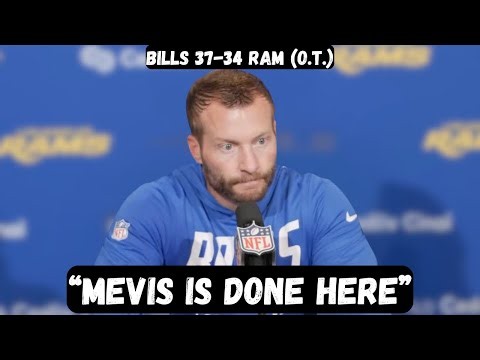 Sean McVay FURIOUS at Harrison Mevis after loss - Post Game Press Conference - Bills vs Rams