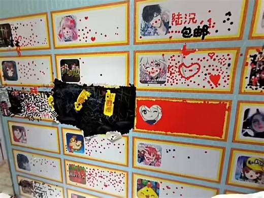 Gacha Games Survey Board in a Chinese Convention (The Black one is Love and Deep Space)