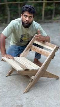 I made a folding chair ❤️🏠 #diy #idea #woodworking