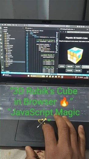 Advanced Frontend Project – Rubik’s Cube Game with HTML CSS JS