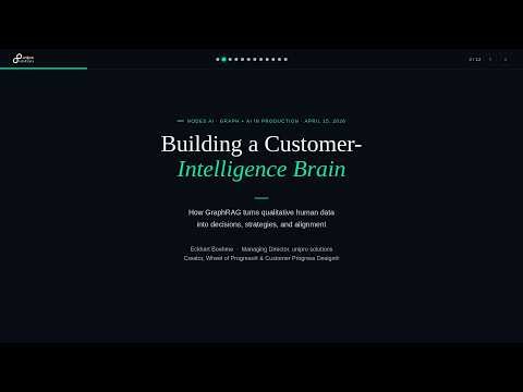 NODES AI 2026 Building a Customer Intelligence Brain How GraphRAG Turns Data into Decisions