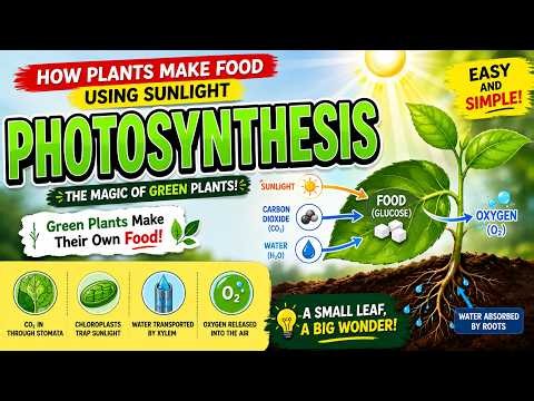Photosynthesis | How Plants Make Food Using Sunlight | Biology Explanation