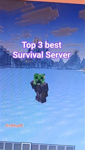Top 3 best Survival Server in Minecraft Java edition #minecraft #top3bestsurvivalserver
