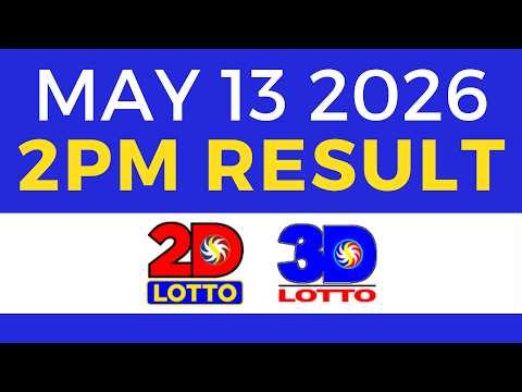 Lotto Result Today 2PM May 13 2026 | Swertres EZ2 PCSO