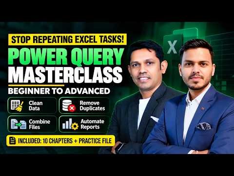 Power Query Masterclass in Excel | Data Cleaning, Append Files & Real-World Projects