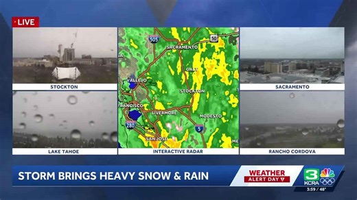 Northern California rain and snow coverage | Monday storm updates at 4 p.m.