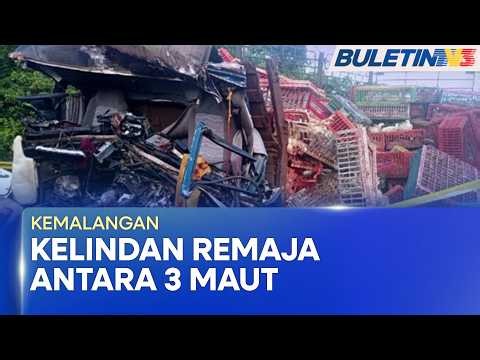 KEMALANGAN | 3 Maut Nahas Lori Rempuh Treler Di Tanah Merah