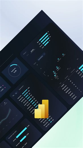 Power BI Report Example | Dark Theme