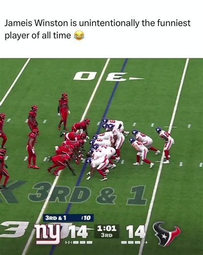 This is how QBs in Disney movies call out the snap count 💀 #NFL #JameisWinston #Giants #Texans #Football