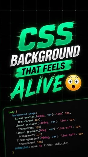 CSS Background That Feels Alive 😳 #css #coding