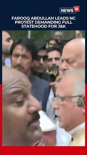 Farooq Abdullah Leads Massive Delhi Protest Demanding Full Statehood for Jammu & Kashmir | N18S