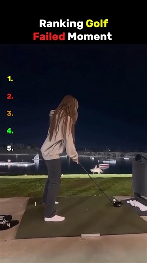 Ranking the Funniest Golf Fails ⛳😂 | Wait for #1! #shorts