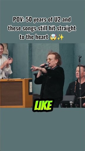 POV: 50 years of U2 and these songs still hit straight to the heart 🤯✨ #stageshow #music