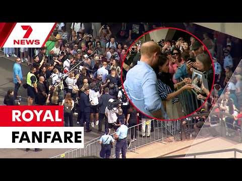 Prince Harry and Meghan Markle meet huge crowds in Sydney | 7NEWS