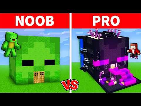 Mikey NOOB vs JJ PRO Mob House Minecraft Battle - Maizen