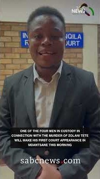 Zolani Tete murder suspect makes first court appearence