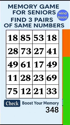 Brain Training for Seniors – Stay Focused & Win | Match the Numbers