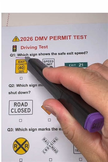 Taking your permit test in 2026? 🚨 You NEED to know these hidden trick questions. Send this to a friend who is taking their test soon! 📲🚗#drivingtips #drivingschool#driversed #teendriver #studentdriver