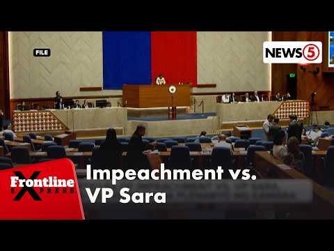 Articles of impeachment vs. VP Sara, inaprubahan na ng komite ng Kamara | Frontline Express