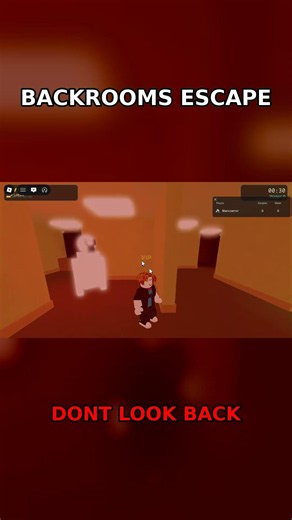 The Backrooms but a ghost is behind you 💀 #roblox #backrooms #horror