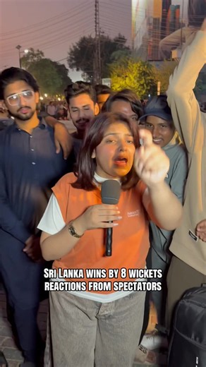 Following the cricket match between Pakistan and Sri Lanka, spectators shared their thoughts on the outcome. Sri Lanka secured an 8-wicket victory, while some very strong reactions were observed among the Pakistani fans. #PakistanCricket #SriLanka #PakVsSriLanka #CricketFans #CricketMatch
