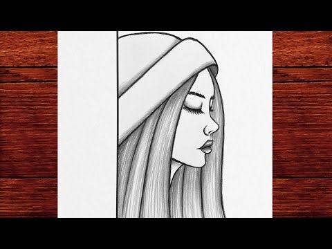 How to Draw a Beautiful Girl Side Profile | Easy Pencil Sketch Step by Step